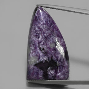 33.50 ct Violet Charoite Gemstone, Charoite Gem in Fancy Cabochon Shape for Sale.
