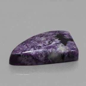 33.50 ct Violet Charoite Stone, Natural Charoite in Fancy Cabochon Shape for Sale