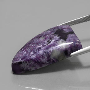 Charoite Gemstone in 30.1 x 17.4 mm Size for Sale, Charoite Stone in Violet Color