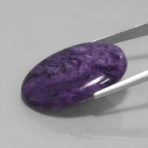 Charoite Gemstone in 30.3 x 22.3 mm Size for Sale, Charoite Stone in Violet Color