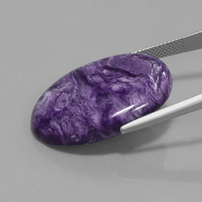 Charoite Gemstone in 30.1 x 22.2 mm Size for Sale, Charoite Stone in Violet Color