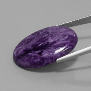 Charoite Gemstone in 30.2 x 22 mm Size for Sale, Charoite Stone in Violet Color