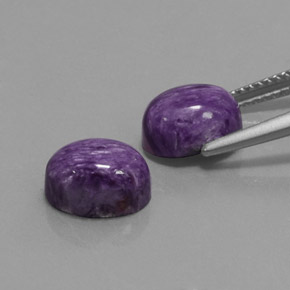 Charoite Gemstone in 9 x 7 mm (calibrated) Size for Sale, Charoite Stone in Violet Color