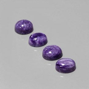 8.59 ct Violet Charoite Gemstone, Charoite Gem in Oval Cabochon Shape for Sale.