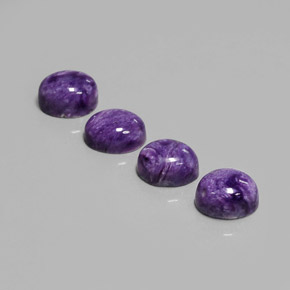 9.88 ct Violet Charoite Gemstone, Charoite Gem in Oval Cabochon Shape for Sale.