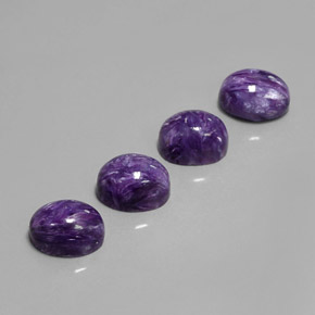 Charoite Gemstone in 10 x 8 mm (calibrated) Size for Sale, Charoite Stone in Violet Color