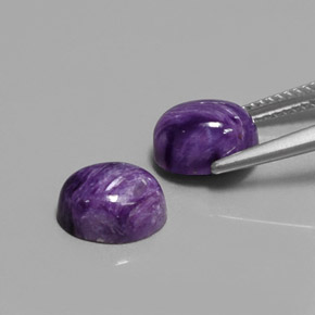 Charoite Gemstone in 9 x 7 mm (calibrated) Size for Sale, Charoite Stone in Violet Color