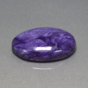 15.70 ct Violet Charoite Stone, Natural Charoite in Oval Cabochon Shape for Sale