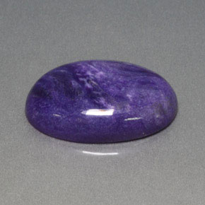 14.14 ct Violet Charoite Stone, Natural Charoite in Oval Cabochon Shape for Sale