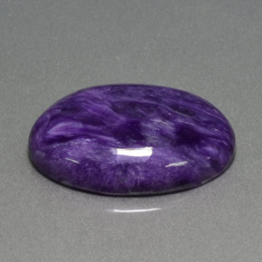 14.40 ct Violet Charoite Stone, Natural Charoite in Oval Cabochon Shape for Sale