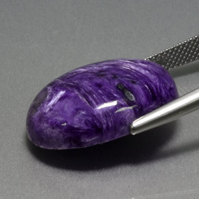 Charoite Gemstone in 21.9 x 16.2 mm Size for Sale, Charoite Stone in Violet Color