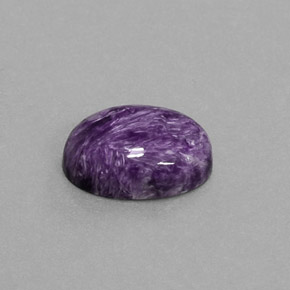 5.50 ct Violet Charoite Stone, Natural Charoite in Oval Cabochon Shape for Sale