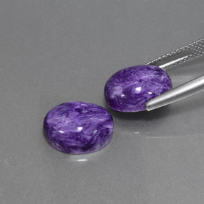 Charoite Gemstone in 12 x 10 mm (calibrated) Size for Sale, Charoite Stone in Violet Color
