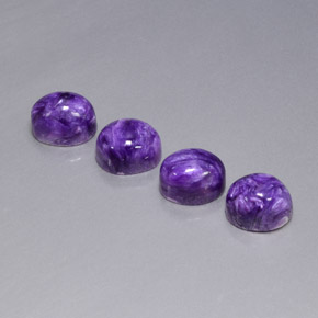 Charoite Gemstone in 9 x 7 mm (calibrated) Size for Sale, Charoite Stone in Violet Color