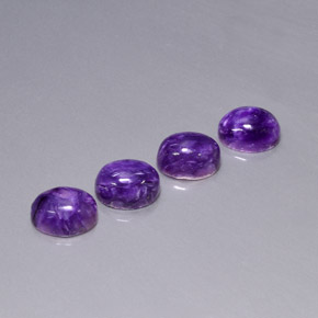 8.50 ct Violet Charoite Stone, Natural Charoite in Oval Cabochon Shape for Sale