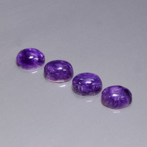 Charoite Gemstone in 9 x 7 mm (calibrated) Size for Sale, Charoite Stone in Violet Color