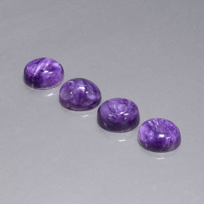 Charoite Gemstone in 9 x 7 mm (calibrated) Size for Sale, Charoite Stone in Violet Color