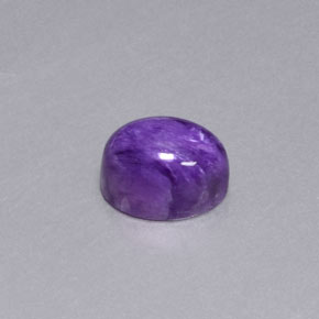 1.96 ct Violet Charoite Stone, Natural Charoite in Oval Cabochon Shape for Sale