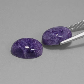 Charoite Gemstone in 14 x 10 mm (calibrated) Size for Sale, Charoite Stone in Violet Color