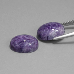 Charoite Gemstone in 14 x 10 mm (calibrated) Size for Sale, Charoite Stone in Violet Color
