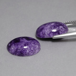 Charoite Gemstone in 14 x 10 mm (calibrated) Size for Sale, Charoite Stone in Violet Color