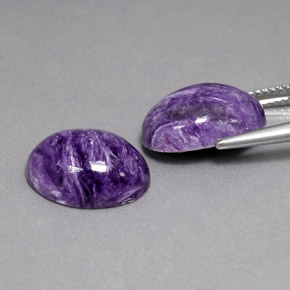Charoite Gemstone in 14 x 10 mm (calibrated) Size for Sale, Charoite Stone in Violet Color