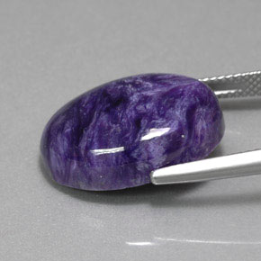 Charoite Gemstone in 20 x 15 mm (calibrated) Size for Sale, Charoite Stone in Violet Color