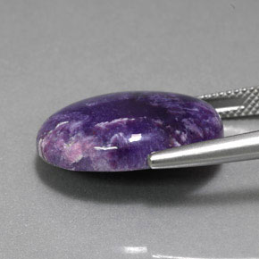 Charoite Gemstone in 20 x 15 mm (calibrated) Size for Sale, Charoite Stone in Violet Color