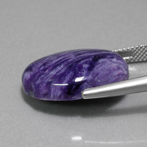 Charoite Gemstone in 20 x 15 mm (calibrated) Size for Sale, Charoite Stone in Violet Color