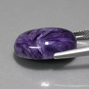 Charoite Gemstone in 20 x 15 mm (calibrated) Size for Sale, Charoite Stone in Violet Color