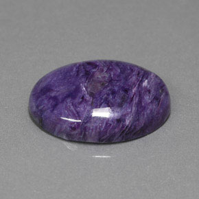 11.80 ct Violet Charoite Stone, Natural Charoite in Oval Cabochon Shape for Sale