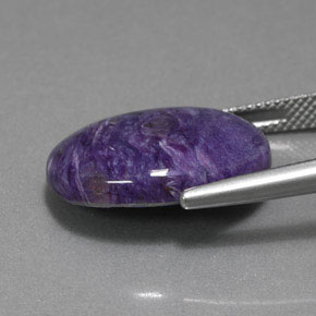 Charoite Gemstone in 20 x 15 mm (calibrated) Size for Sale, Charoite Stone in Violet Color