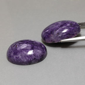 Charoite Gemstone in 20 x 15 mm (calibrated) Size for Sale, Charoite Stone in Violet Color