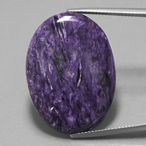 23.7ct Oval Cabochon Violet Charoite for sale thumb image of 23.7ct Oval Cabochon Violet Charoite (ID: 370069)