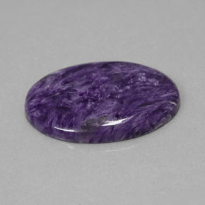 23.93 ct Violet Charoite Stone, Natural Charoite in Oval Cabochon Shape for Sale