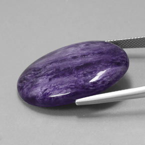 Charoite Gemstone in 30.7 x 22.4 mm Size for Sale, Charoite Stone in Violet Color