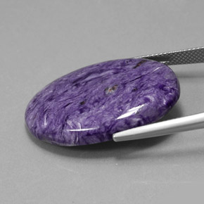 Charoite Gemstone in 30.2 x 22.2 mm Size for Sale, Charoite Stone in Violet Color
