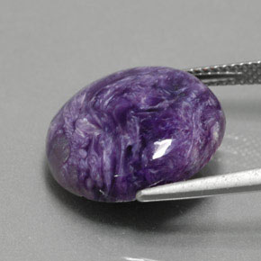 Charoite Gemstone in 17.1 mm Size for Sale, Charoite Stone in Violet Color