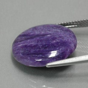 Charoite Gemstone in 18.2 mm Size for Sale, Charoite Stone in Violet Color