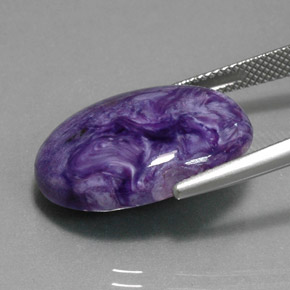 Charoite Gemstone in 22.1 x 16 mm Size for Sale, Charoite Stone in Violet Color