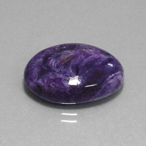 13.10 ct Violet Charoite Stone, Natural Charoite in Oval Cabochon Shape for Sale