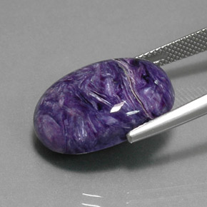 Charoite Gemstone in 20 x 15 mm (calibrated) Size for Sale, Charoite Stone in Violet Color