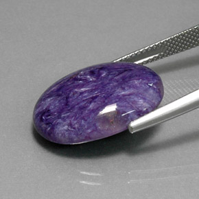 Charoite Gemstone in 20 x 15 mm (calibrated) Size for Sale, Charoite Stone in Violet Color