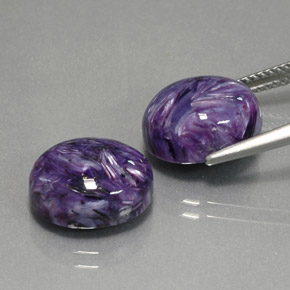 Charoite Gemstone in 12 x 10 mm (calibrated) Size for Sale, Charoite Stone in Violet Color