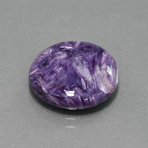 8.60 ct Violet Charoite Stone, Natural Charoite in Round Cabochon Shape for Sale