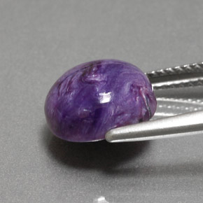 Charoite Gemstone in 10 mm (calibrated) Size for Sale, Charoite Stone in Violet Color