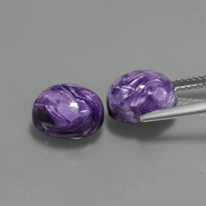 Charoite Gemstone in 10 x 8 mm (calibrated) Size for Sale, Charoite Stone in Violet Color