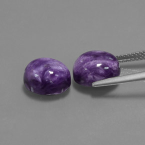 Charoite Gemstone in 10 x 8 mm (calibrated) Size for Sale, Charoite Stone in Violet Color