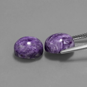 Charoite Gemstone in 10.6 x 8.4 mm Size for Sale, Charoite Stone in Violet Color