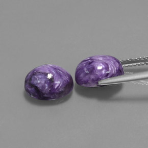 Charoite Gemstone in 10 x 8 mm (calibrated) Size for Sale, Charoite Stone in Violet Color